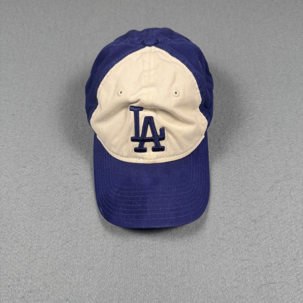 New Era Los Angeles Dodgers Hat 9TWENTY Blue Cream Adjustable MLB Baseball Cap
